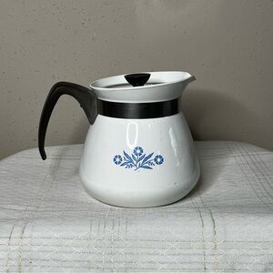 Backstamp 1960s Vintage Corning Ware Blue Cornflower Teapot 2qt